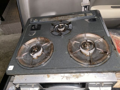 ビルトインガスコンロ交換工事　宮城県仙台市若林区　PKD-N34V-13A - Before
