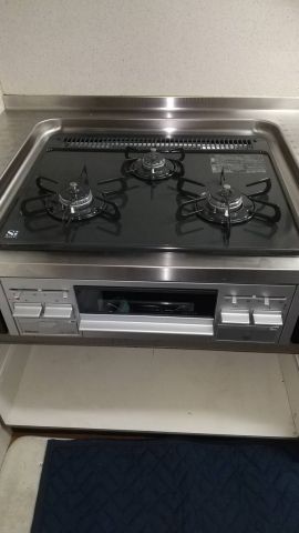 ビルトインガスコンロ交換工事　神奈川県川崎市高津区　PKD-N34V-13A - After