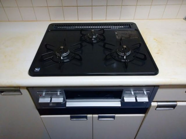 ビルトインガスコンロ交換工事　東京都中央区　PKD-N34V-13A