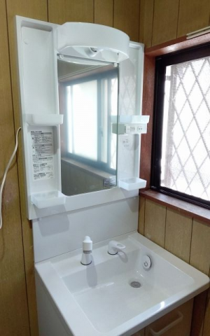 洗面化粧台交換工事　千葉県佐倉市　LDPB060BAGE-set3-C