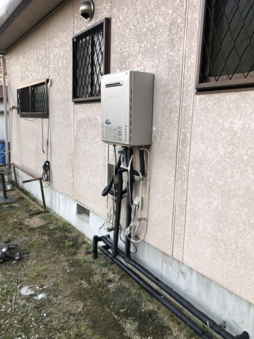 ガス給湯器交換工事　福島県西白河郡泉崎村