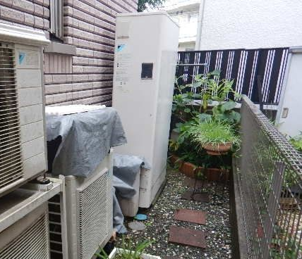 エコキュート 蛇口交換工事　神奈川県横浜市神奈川区　EQ46WFTV-set - Before