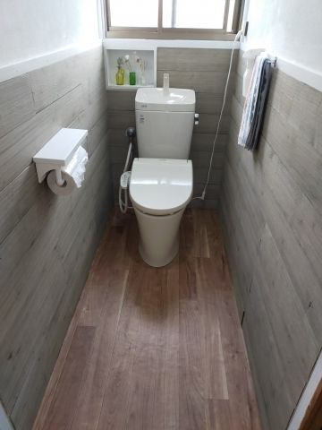 トイレ交換工事　大分県速見郡日出町