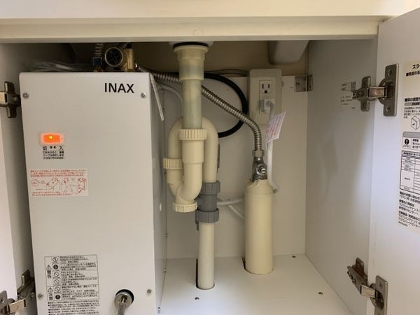 小型電気温水器交換工事　兵庫県神戸市東灘区　EHPK-F6N5