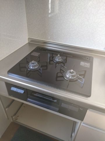 ビルトインガスコンロ交換工事　東京都杉並区　N3WT6RWASC-13A