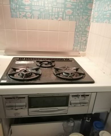 ビルトインガスコンロ交換工事　東京都小平市　N3S10PWASKSTEC-13A - Before