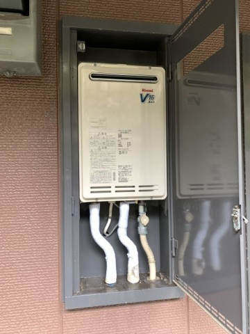 ガス給湯器交換工事　神奈川県横須賀市　RUK-V1610BOX-E-set-13A
