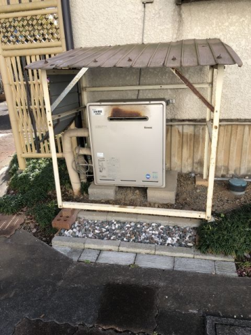 ガス給湯器交換工事　埼玉県さいたま市見沼区　RFS-E2008SA-B-set-13A - Before