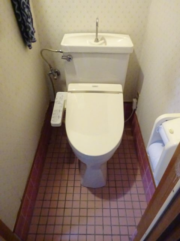 石油給湯器 トイレ交換工事　静岡県浜松市東区　TCF6622 S721 C720 - Before
