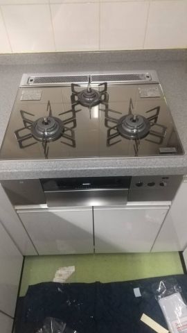 ビルトインガスコンロ交換工事　千葉県船橋市　N3S10PWASKSTEC-13A - After