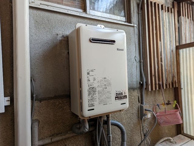 ガス給湯器交換工事　京都府京都市伏見区　RUX-A1616W-E-set-13A - After
