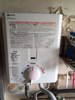 瞬間湯沸かし器交換工事　東京都中野区　GQ-1639WS-set-13A