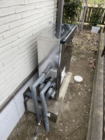 石油給湯器交換工事　福岡県糟屋郡宇美町　OTQ-4706SAYS-BL-set