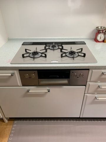 ビルトインガスコンロ交換工事　静岡県焼津市　RHS71W32L24RSTW-LPG