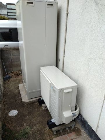 エコキュート交換工事　広島県福山市　EQ37WSV-set