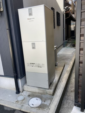 エコキュート交換工事　大阪府泉北郡忠岡町　HE-JPU37KQS-koujiset
