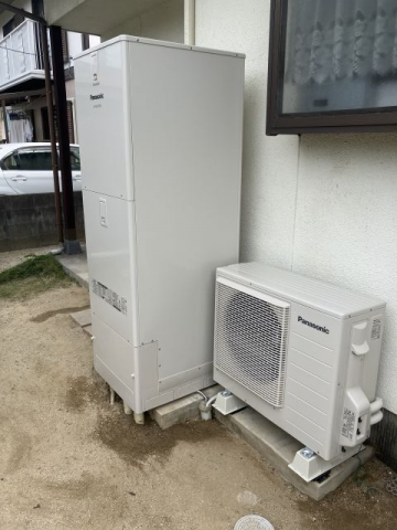 エコキュート交換工事　広島県広島市安佐北区　HE-NSU37KQS-koujiset