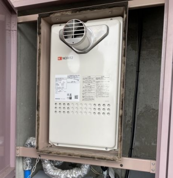 ガス給湯器交換工事　大阪府大東市　GQ-2427AWX-TDXBL-set-13A-L
