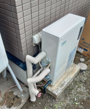 石油給湯器交換工事　山梨県甲府市　UKB-EF472F-MP