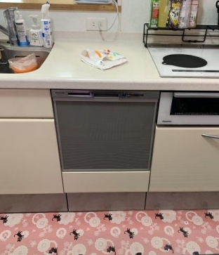 ビルトイン食洗機交換工事　神奈川県座間市　NP-45MS9S-koujiset