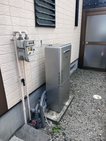 ガス給湯器交換工事　滋賀県彦根市　RUF-E2406AW-set-LPG - After