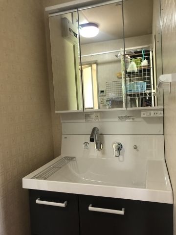 洗面化粧台交換工事　香川県高松市　AR3H-755SY-set3-VR1H