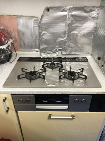 ビルトインガスコンロ交換工事　福島県いわき市　RHS71W37T2DVW-LPG - After
