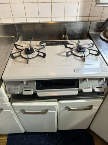 ビルトインガスコンロ ビルトインガスコンロ交換工事　東京都町田市　RT64JH7S2-C-L-13A