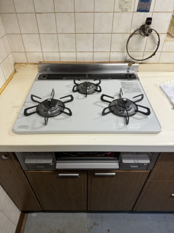ビルトインガスコンロ交換工事　大阪府枚方市　PD-509WS-60CV-13A