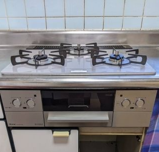 レンジフード ビルトインガスコンロ交換工事　神奈川県川崎市高津区　RHS31W32L24RASTW-LPG - After