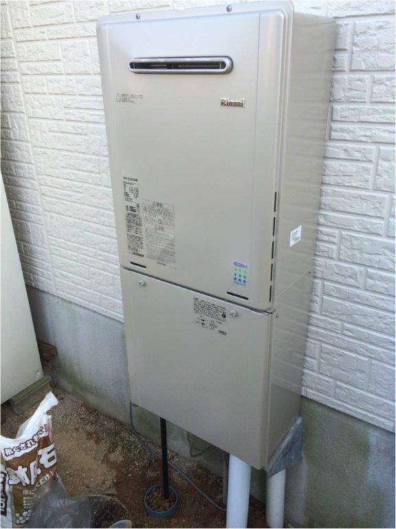 給湯器交換工事　岡山県赤磐市　RUF-E2405SAW-13A-set