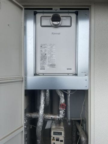 ガス給湯器 蛇口交換工事　福岡県小郡市　RUJ-A1610T-A-set-LPG