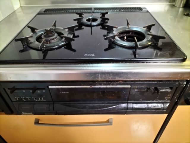 ビルトインガスコンロ交換工事　大阪府大東市　N2WT8RWTNASI-13A - Before