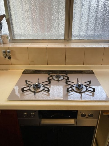 ビルトインガスコンロ交換工事　和歌山県海南市　RHS71W32L24RASTW-LPG - After