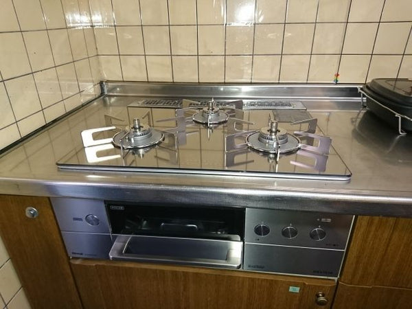 ビルトインガスコンロ交換工事　千葉県市川市　RHS31W31E13RCASTW-13A