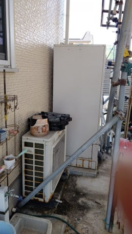 エコキュート交換工事　静岡県沼津市　EQX37XFV-set - Before