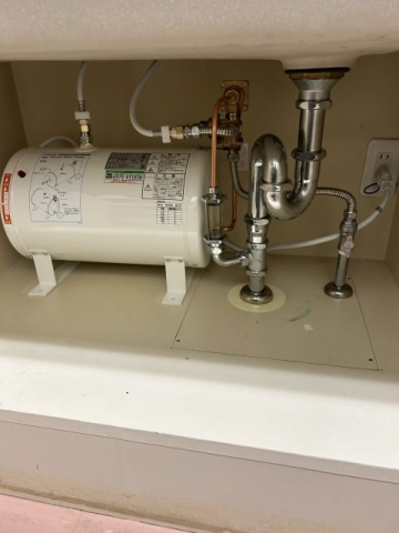 小型電気温水器交換工事　神奈川県川崎市麻生区　ES-10N3-3-AC100V-R