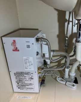 小型電気温水器交換工事　大阪府吹田市　RESK06A1R