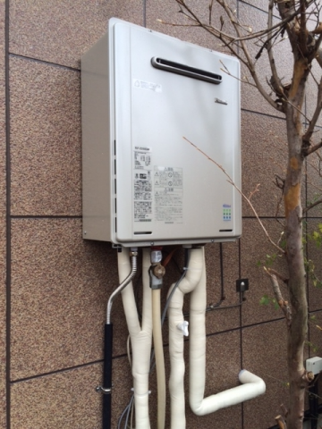 給湯器交換工事　埼玉県越谷市　RUF-E2008SAW-set-13A