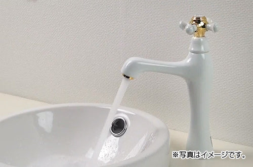 洗面用蛇口 鳥[台][単水栓][立水栓][スパウト105mm][吐水口高さ130mm][ミドル][一般地]