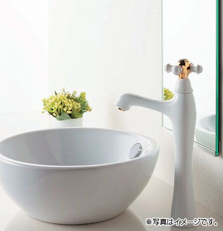 洗面用蛇口 鳥[台][単水栓][立水栓][スパウト105mm][吐水口高さ180mm][トール][一般地]