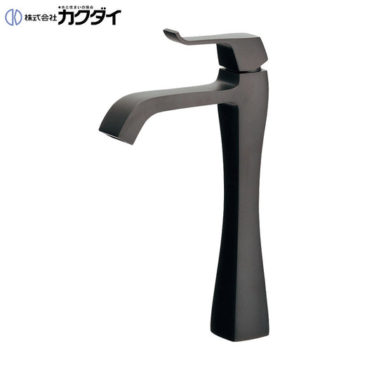洗面用蛇口 RATONA[台][単水栓][立水栓][スパウト125mm][吐水口高さ211mm][トール][マットブラック][一般地]