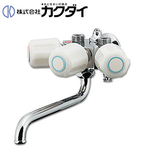 浴室用蛇口[壁][浴槽・洗い場兼用][ソーラー専用][2ハンドル混合水栓][スパウト170mm][一般地]