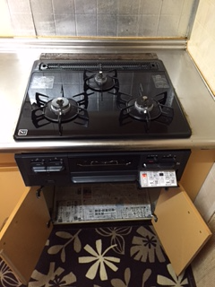 ビルトインコンロ交換工事　神奈川県川崎市中原区　N3WN6RWTS-13A - After