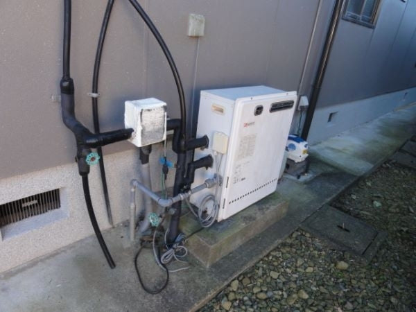 給湯器交換工事　静岡県袋井市　RUF-A2003SAG-A-set-LPG - Before