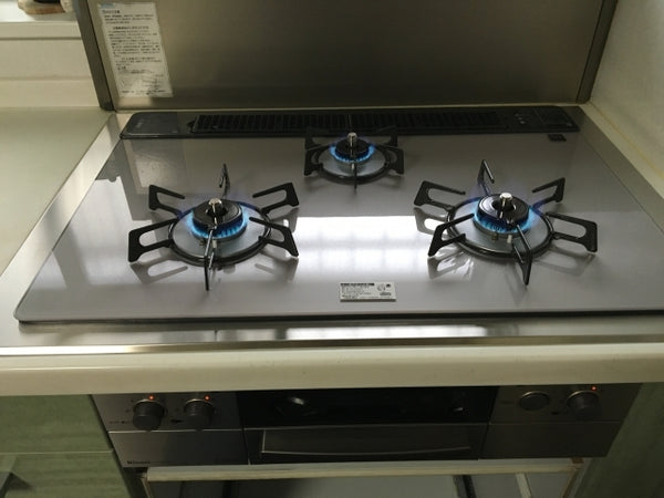 ガスコンロ交換工事　埼玉県幸手市　RHS71W17G24R-STW-LPG