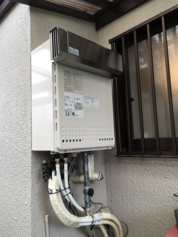 給湯器交換工事　兵庫県川西市　GT-2450SAWX-2BL-set-13A