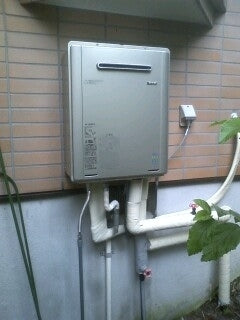 給湯器交換工事　静岡県田方郡函南町　RUF-E2008SAW-A-set-LPG