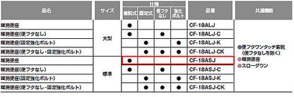 暖房便座[標準サイズ][スローダウン機構付][ワンタッチ着脱式][フタ付]