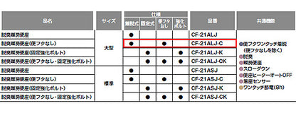 暖房便座[大型サイズ][スローダウン機構付][脱臭機能付][ワンタッチ着脱式][フタなし]